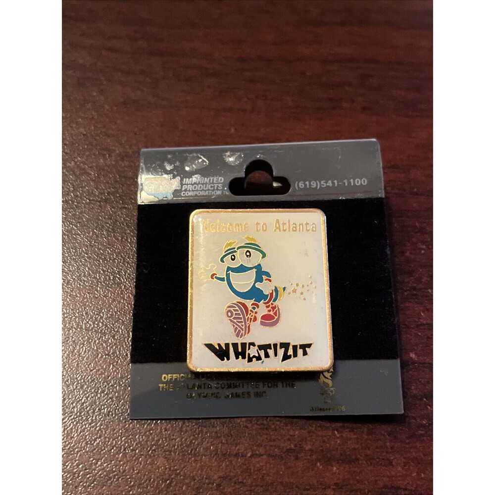 Vintage 1996 Atlanta Summer Olympics Izzy “Whatizit” Welcome To Atlanta Hat Pin